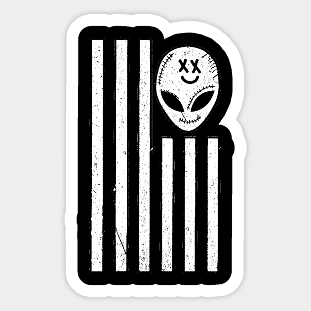 W3IRD GVNG ''W3IRD FLAG'' Sticker by KVLI3N